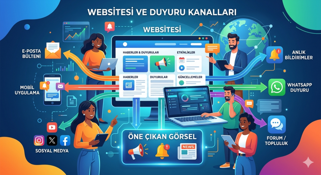 Demo: Web sitesi ve duyuru kanalları