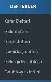 Defterler (Resmi Kayıtlar)