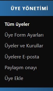 Dernek Yönetim Sistemi - Üye Yönetimi